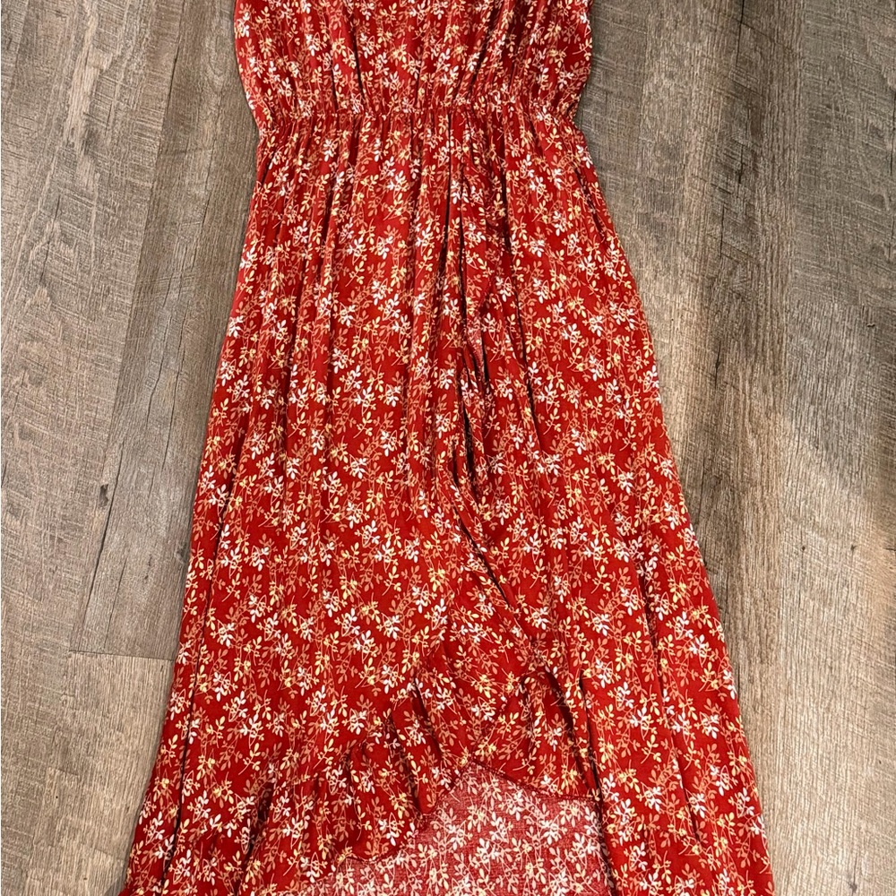 Unlisted Red Floral Maxi Dress